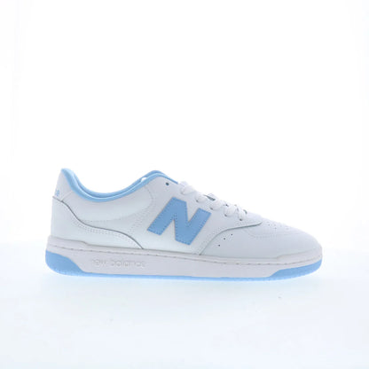 New Balance BB80 BB80BLU Mens White Leather Lifestyle Sneakers Shoes