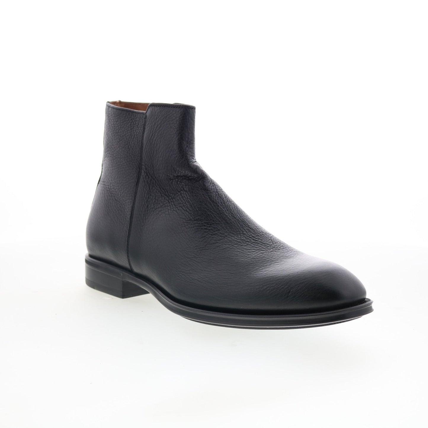 Aquatalia Daniel Waterproof M074201 Mens Black Leather Casual Dress Boots
