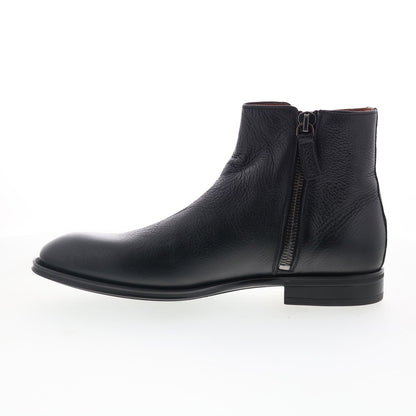 Aquatalia Daniel Waterproof M074201 Mens Black Leather Casual Dress Boots
