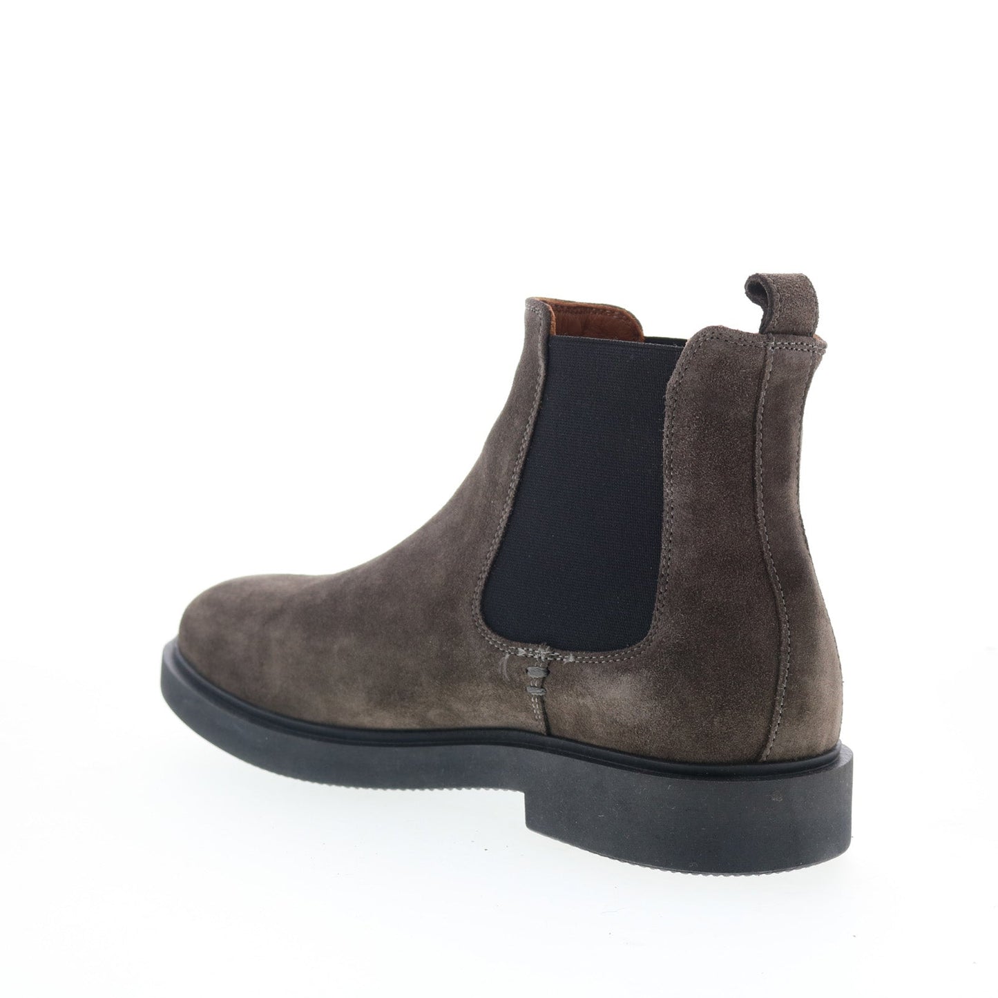 Aquatalia Pietro Waterproof M102829 Mens Gray Suede Slip On Chelsea Boots