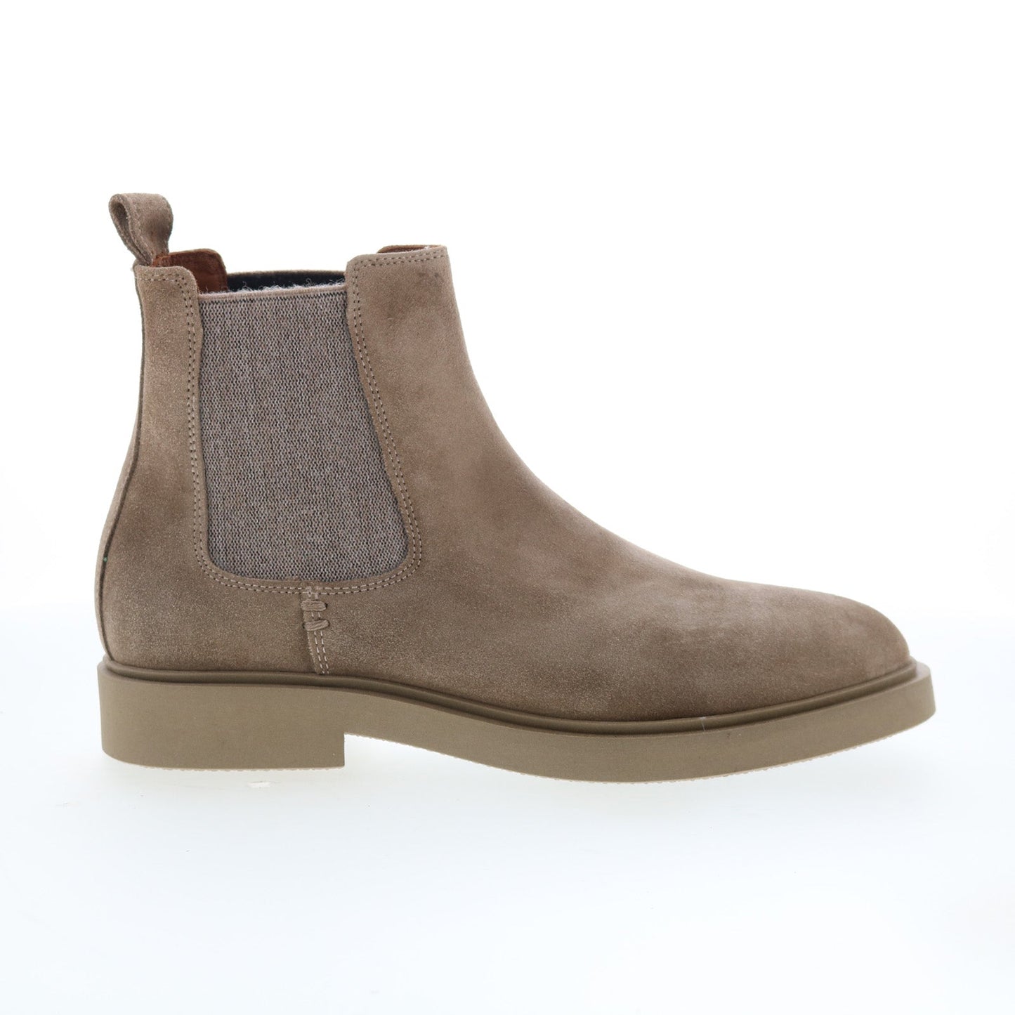 Aquatalia Pietro Waterproof M102854 Mens Gray Suede Slip On Chelsea Boots