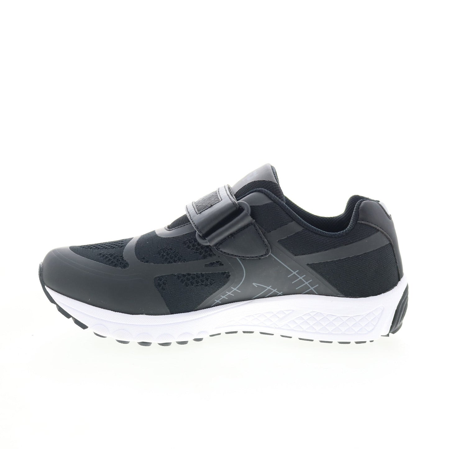 Propet One Strap Mens Black Extra Extra Wide 6E Lifestyle Sneakers Shoes