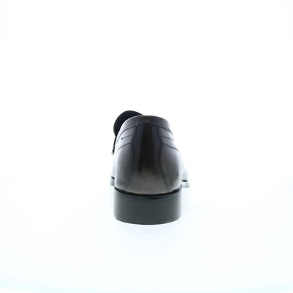 Di Bianco Manzoni Sella Mens Gray Leather Loafers & Slip Ons Penny Shoes