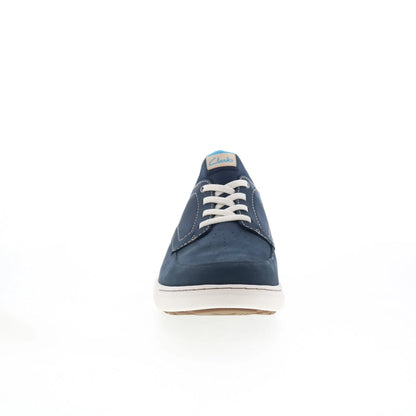 Clarks Mapstone Easy 26176883 Mens Blue Nubuck Lifestyle Sneakers Shoes