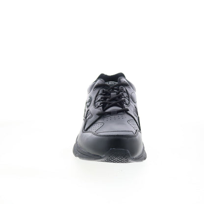Propet Stark MAS022LBLK Mens Black Wide Leather Lifestyle Sneakers Shoes
