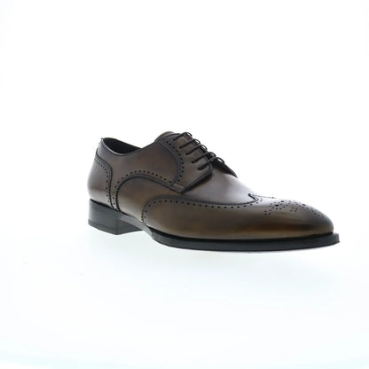 Di Bianco SBP942 Mens Brown Oxfords & Lace Ups Wingtip & Brogue Shoes