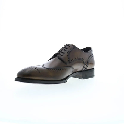 Di Bianco SBP942 Mens Brown Oxfords & Lace Ups Wingtip & Brogue Shoes