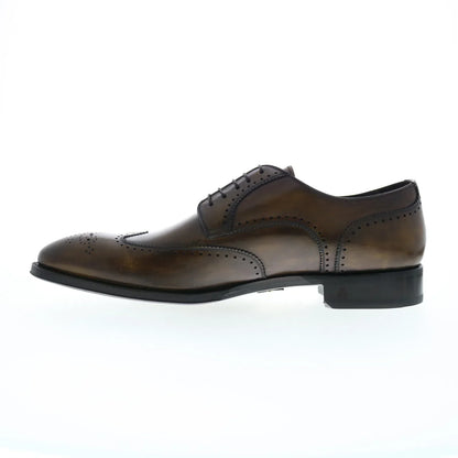 Di Bianco SBP942 Mens Brown Oxfords & Lace Ups Wingtip & Brogue Shoes