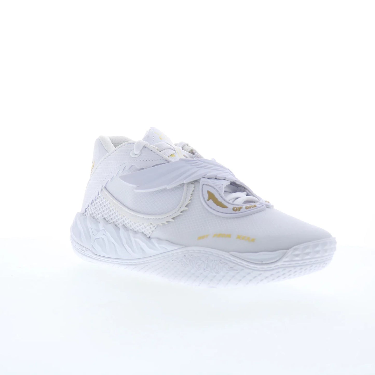 Puma MB.05 Mist 31279401 Mens White Mesh Athletic Baseball Shoes