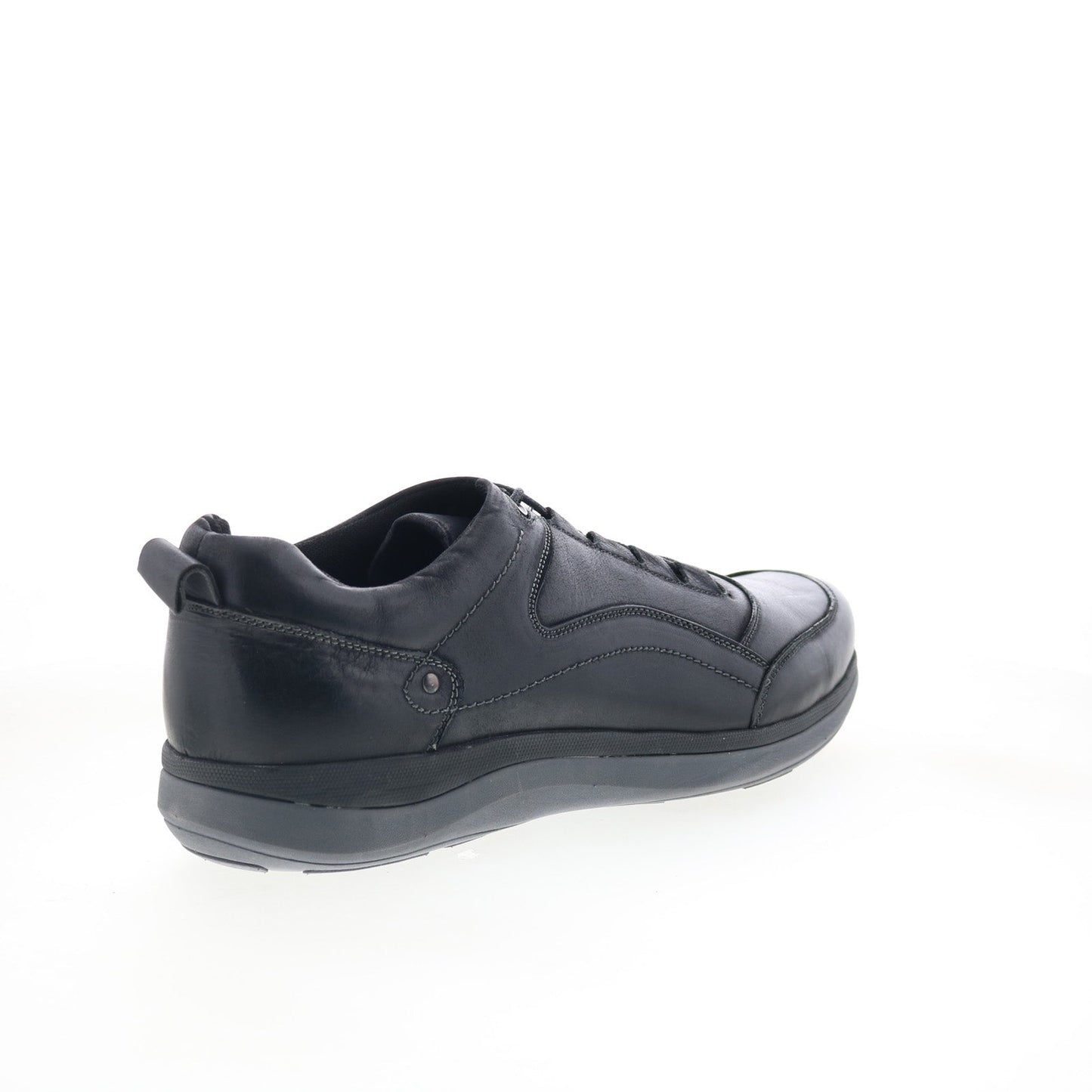 Propet Parson MCA112LBLK Mens Black Leather Lifestyle Sneakers Shoes
