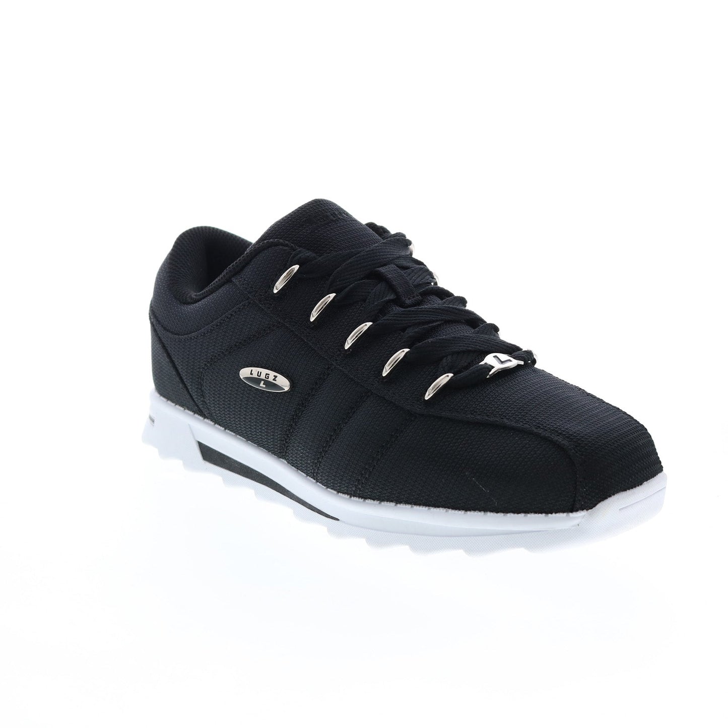 Lugz Charger II Ballistic Mens Black Canvas Lifestyle Sneakers Shoes