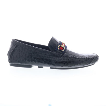 Mezlan Mez244 Mens Black Leather Loafers & Slip Ons Moccasin Shoes