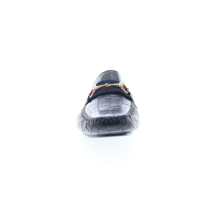 Mezlan Mez244 Mens Black Leather Loafers & Slip Ons Moccasin Shoes