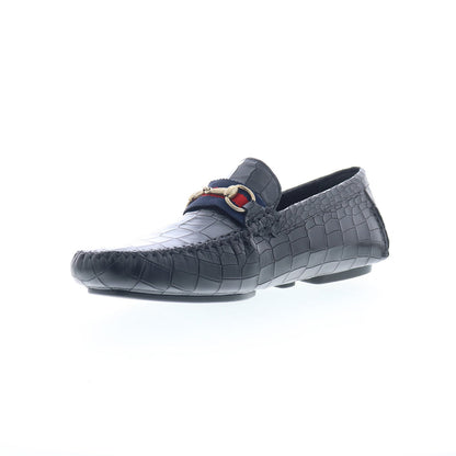 Mezlan Mez244 Mens Black Leather Loafers & Slip Ons Moccasin Shoes