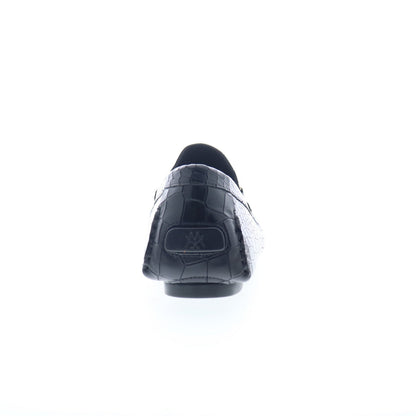 Mezlan Mez244 Mens Black Leather Loafers & Slip Ons Moccasin Shoes