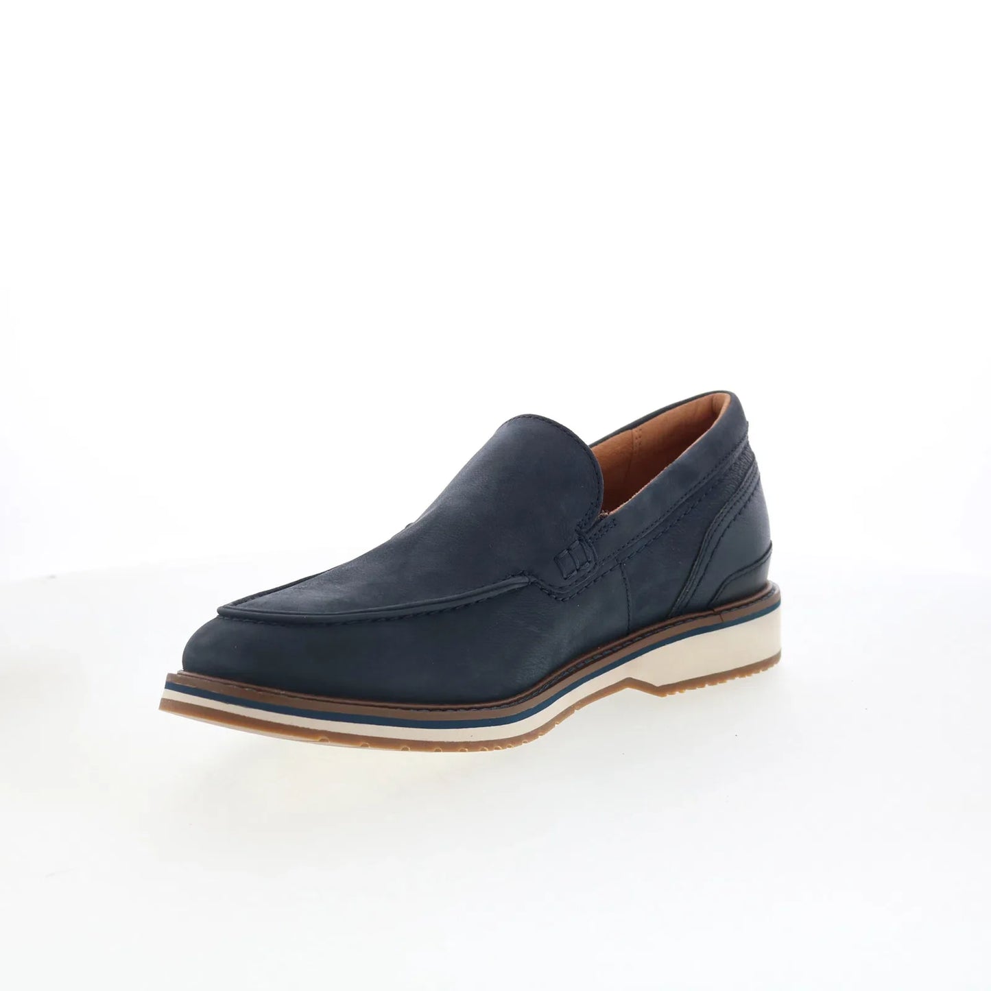 Clarks Monahan Step 26181377 Mens Blue Loafers & Slip Ons Casual Shoes