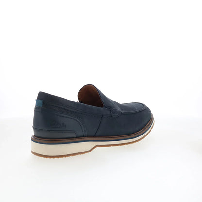 Clarks Monahan Step 26181377 Mens Blue Loafers & Slip Ons Casual Shoes