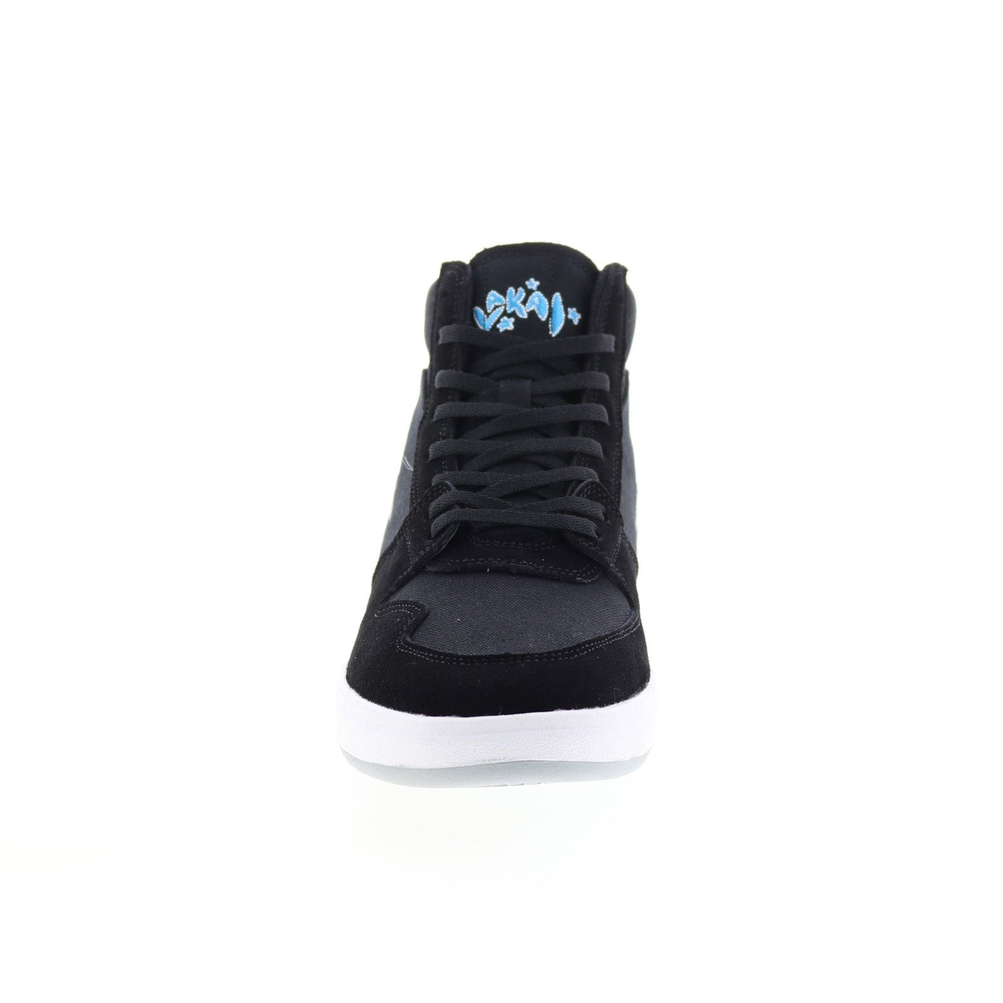 Lakai Villa MS4230140B00 Mens Black Suede Skate Inspired Sneakers Shoes