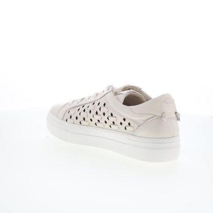 Miz Mooz Murphie Womens Beige Leather Lace Up Lifestyle Sneakers Shoes