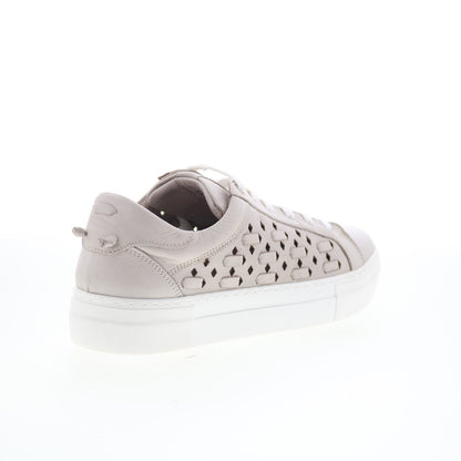 Miz Mooz Murphie Womens Gray Leather Lace Up Lifestyle Sneakers Shoes