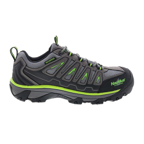 Nautilus Steel Toe Electric Hazard N2208 Mens Gray Wide Athletic Work Shoes