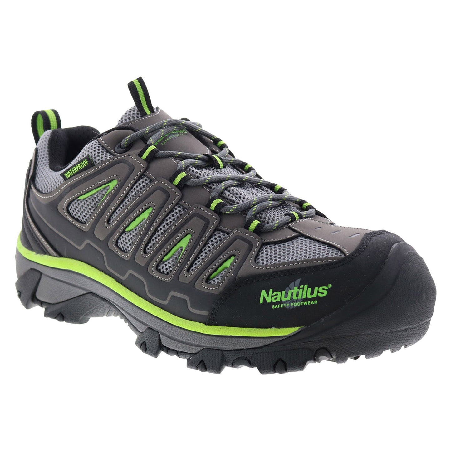 Nautilus Steel Toe Electric Hazard N2208 Mens Gray Wide Athletic Work Shoes