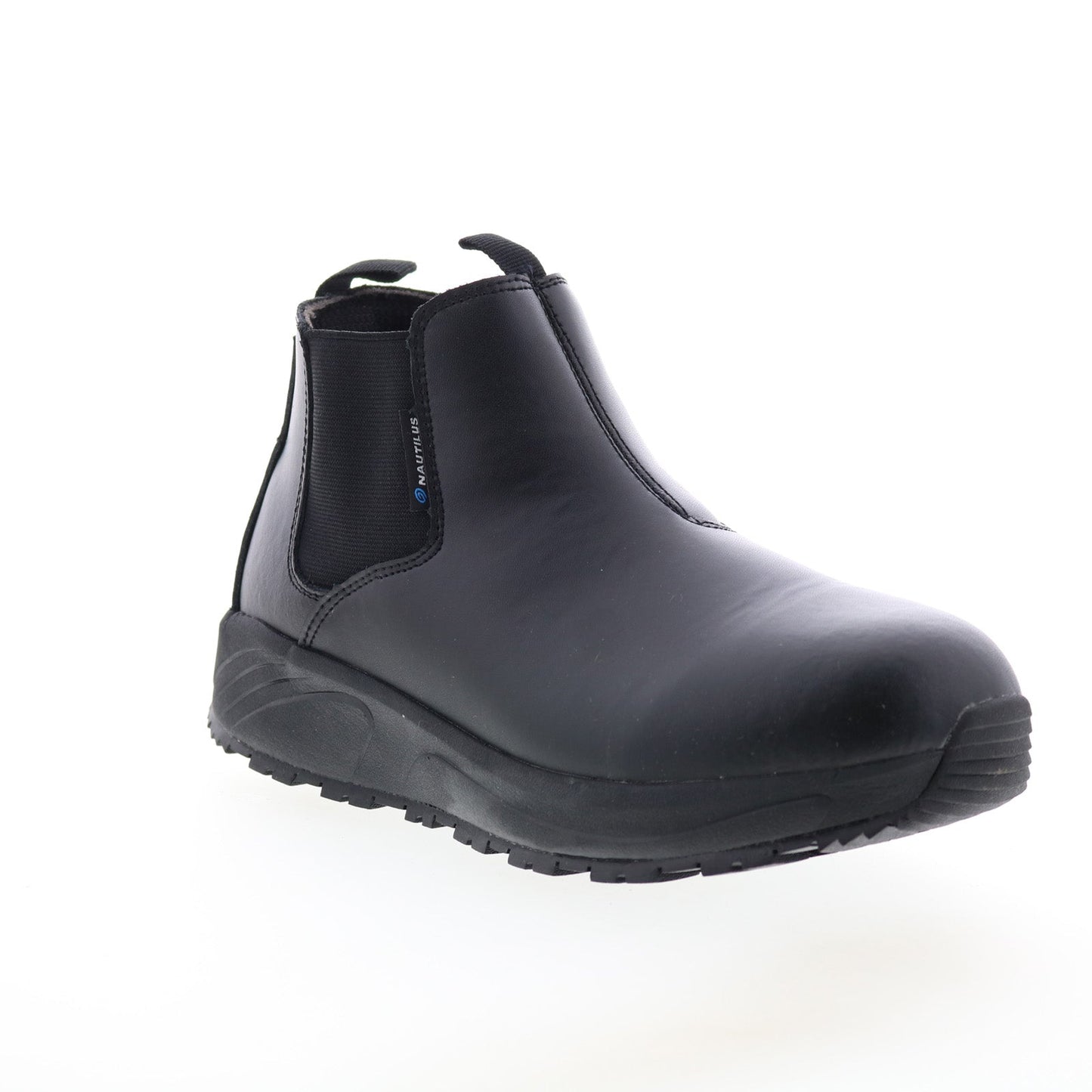 Nautilus Skidbuster Pull On SR Soft Toe Electric Hazard Mens Black Wide Boots
