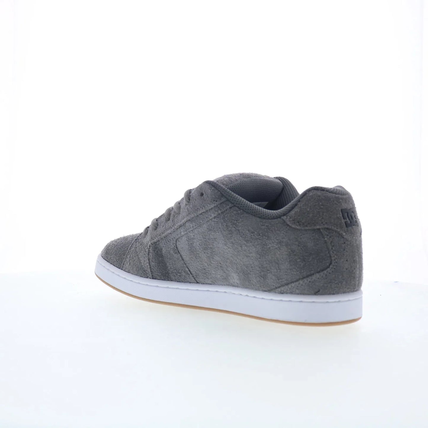 DC Net SE DC03260025-GRYBLK Mens Gray Suede Skate Inspired Sneakers Shoes