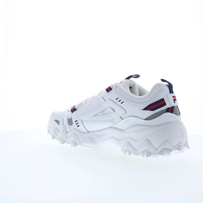 Fila Oakmont TR 1JM00652-125 Mens White Leather Lace Up Athletic Hiking Shoes