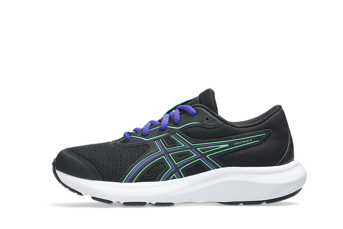 Contend 9 (GS) Older Kids' :Black | Vital Green