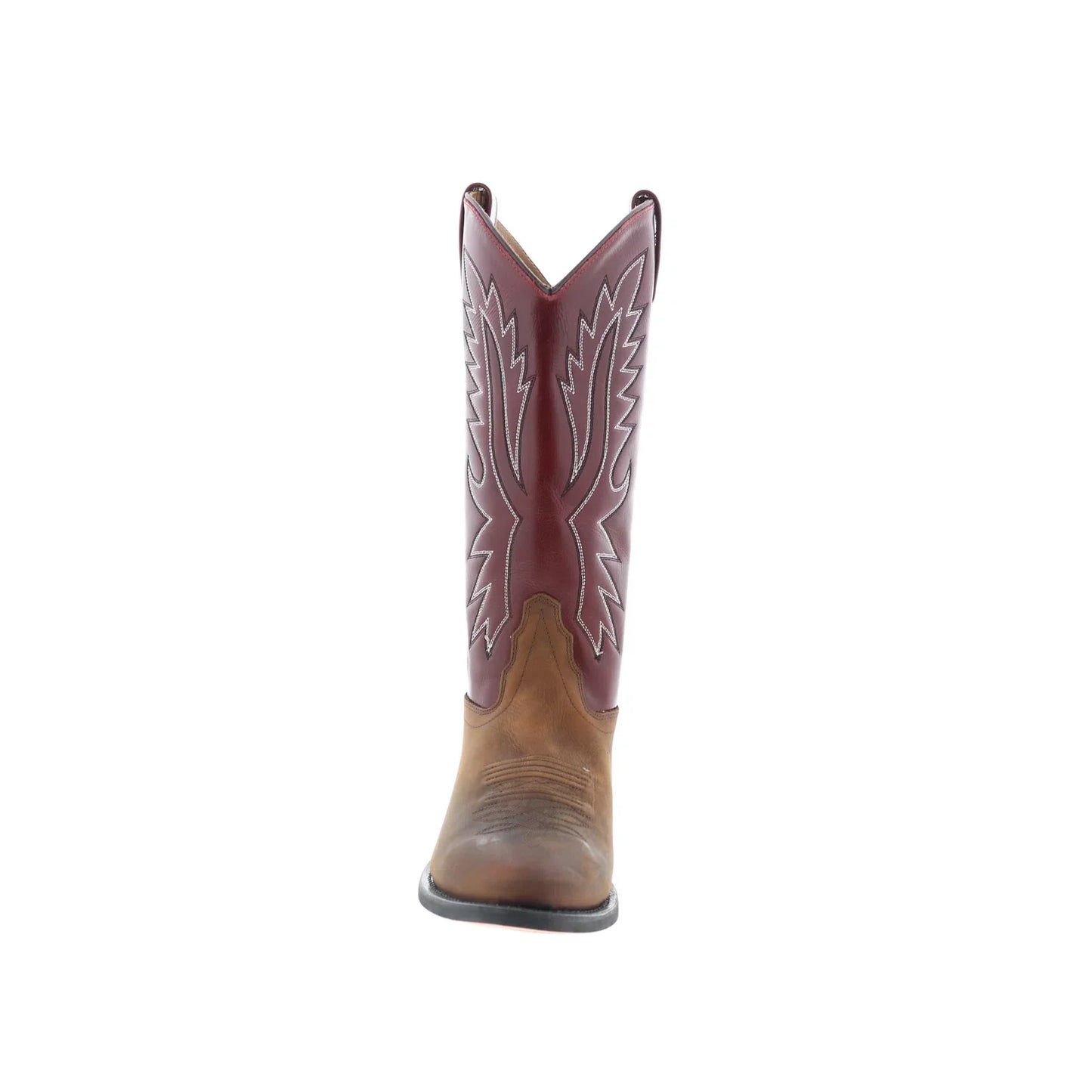 Jama Old West OW2016 Mens Brown Wide Leather Cowboy Western Boots