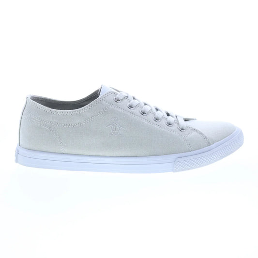 Original Penguin Petey Stripe Lace PG00004 Mens Gray Lifestyle Sneakers Shoes