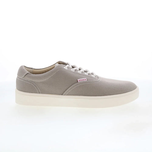 Spenco Pier SP2007GRY Mens Gray Wide Canvas Lifestyle Sneakers Shoes