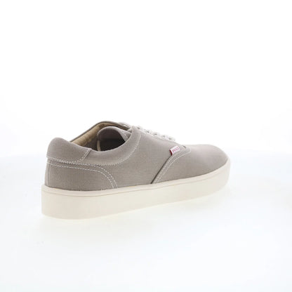 Spenco Pier SP2007GRY Mens Gray Wide Canvas Lifestyle Sneakers Shoes