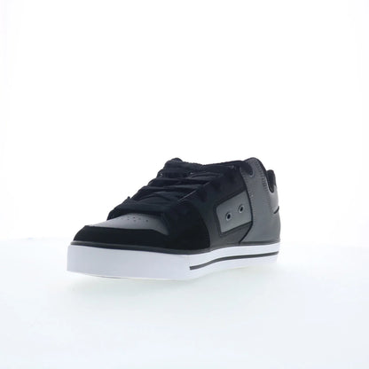 DC Pure 300660-XKSS Mens Gray Leather Lace Up Skate Inspired Sneakers Shoes
