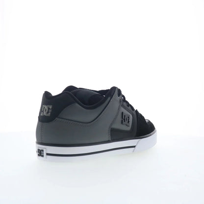 DC Pure 300660-XKSS Mens Gray Leather Lace Up Skate Inspired Sneakers Shoes
