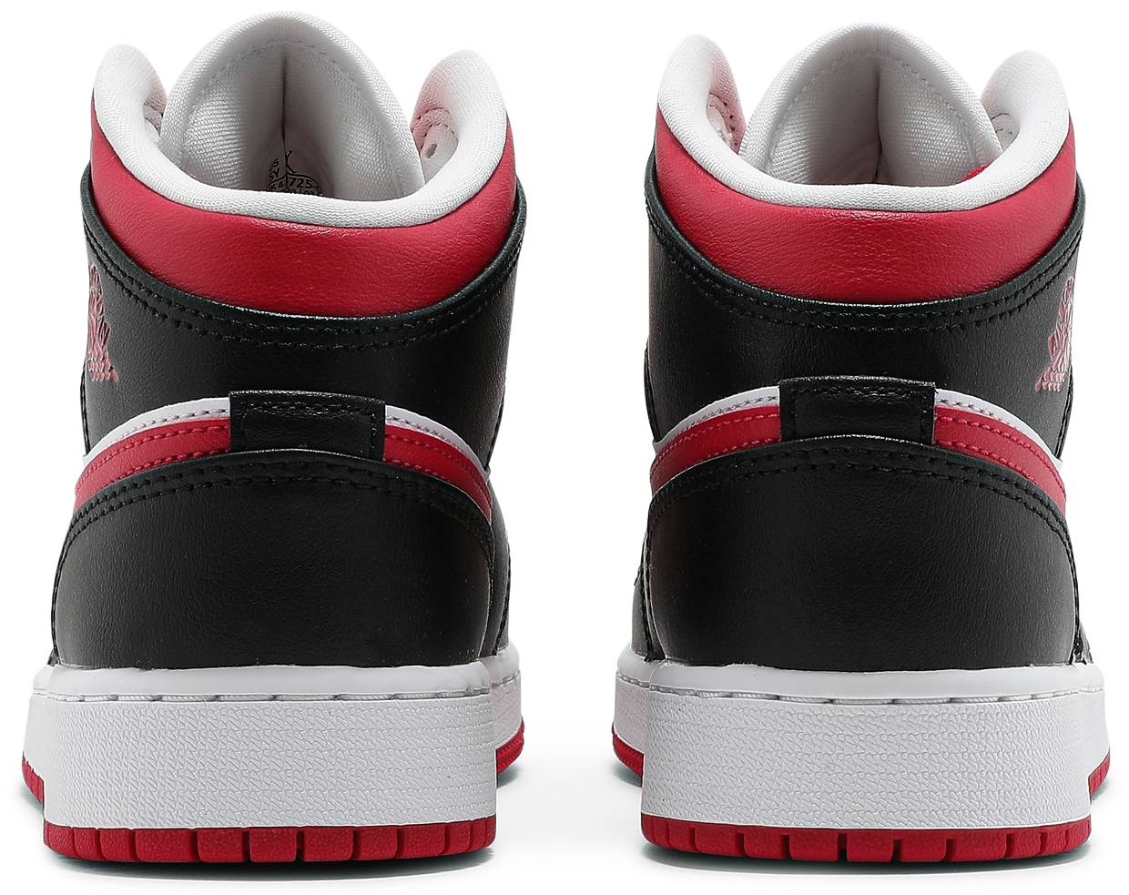 Nike Grade School Womens Air Jordan 1 Mid Sneakers - 'White Very Berry'