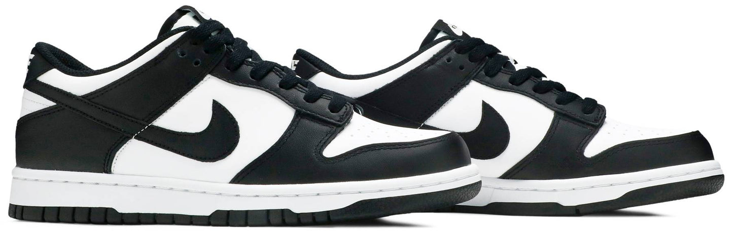 Nike Grade School Womens Dunk Low Sneakers - 'Black White'