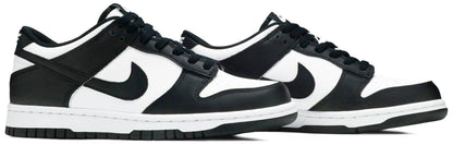 Nike Grade School Womens Dunk Low Sneakers - 'Black White'