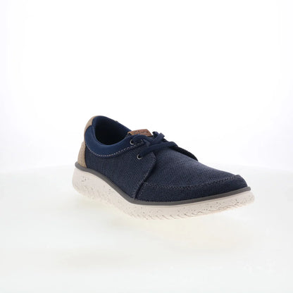 Clarks Relax Lite Lace 26181996 Mens Blue Canvas Lifestyle Sneakers Shoes