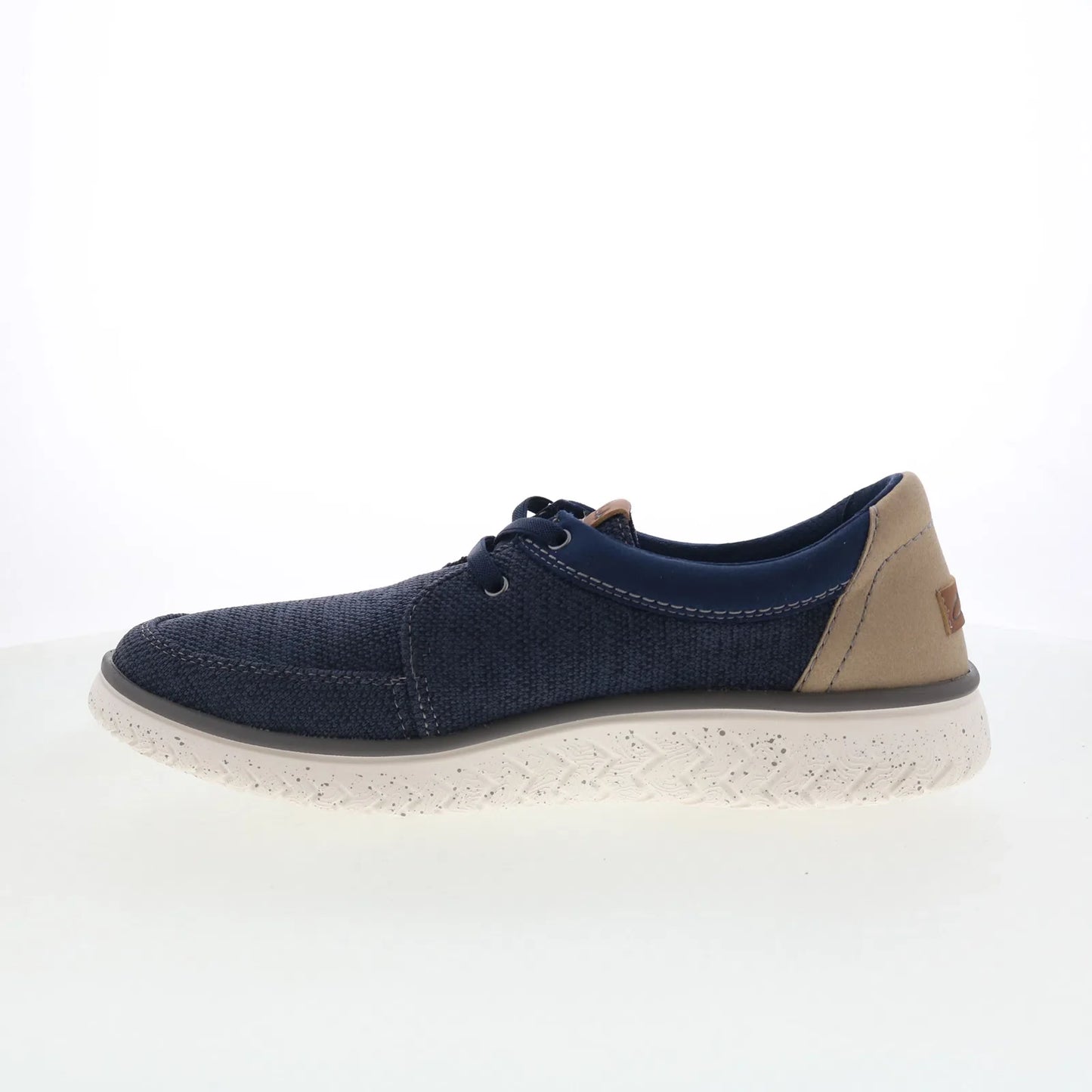 Clarks Relax Lite Lace 26181996 Mens Blue Canvas Lifestyle Sneakers Shoes
