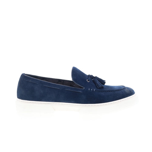 Robert Graham Faiey RG5843S Mens Blue Suede Loafers & Slip Ons Casual Shoes