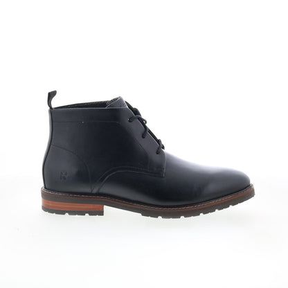 Rockport Caspe RMCASPE Mens Black Leather Lace Up Chukkas Boots