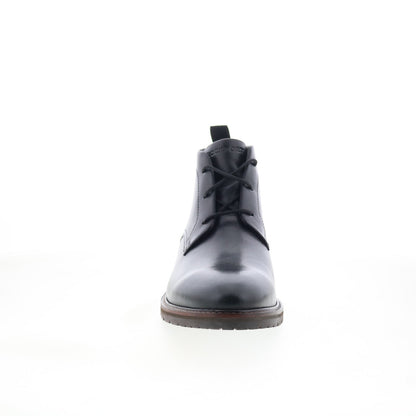 Rockport Caspe RMCASPE Mens Black Leather Lace Up Chukkas Boots