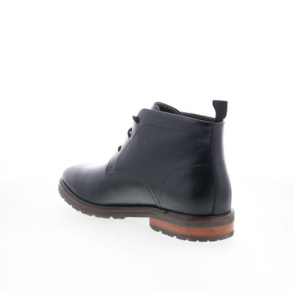 Rockport Caspe RMCASPE Mens Black Leather Lace Up Chukkas Boots