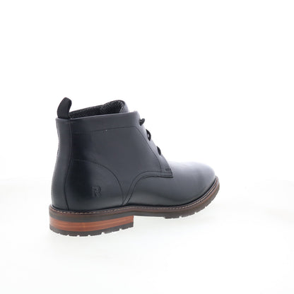Rockport Caspe RMCASPE Mens Black Leather Lace Up Chukkas Boots