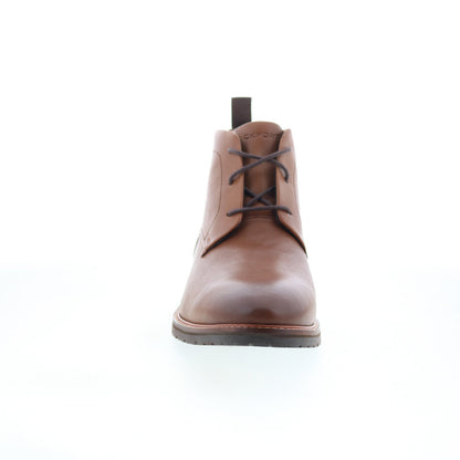 Rockport Caspe RMCASPE Mens Brown Leather Lace Up Chukkas Boots
