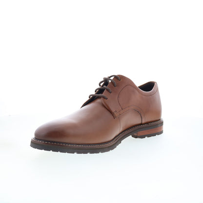 Rockport Cedric RMCEDRIC Mens Brown Wide Oxfords & Lace Ups Plain Toe Shoes