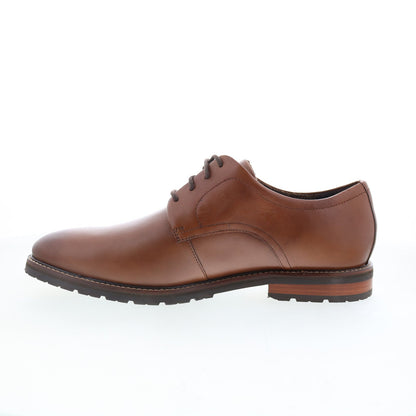 Rockport Cedric RMCEDRIC Mens Brown Wide Oxfords & Lace Ups Plain Toe Shoes