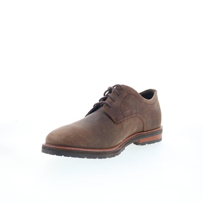 Rockport Cedric RMCEDRIC Mens Brown Wide Oxfords & Lace Ups Plain Toe Shoes